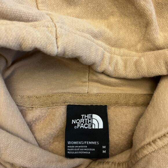 Womens The North Face Fleece Hoodie Sweatshirt Size Medium Brown Tone On Tone - Picture 7 of 8